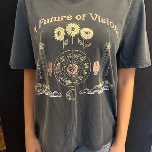 Divided Dark Gray Graphic Tee